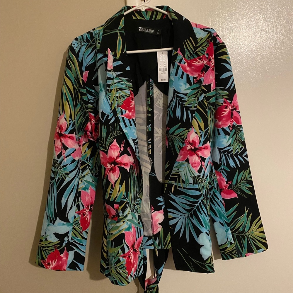 New York and Co tropical blazer